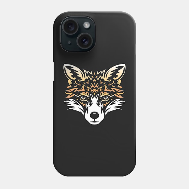 Tribal Tattoo Style Fox Phone Case by CeeGunn