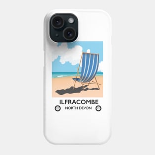 Ilfracombe North Devon travel poster Phone Case