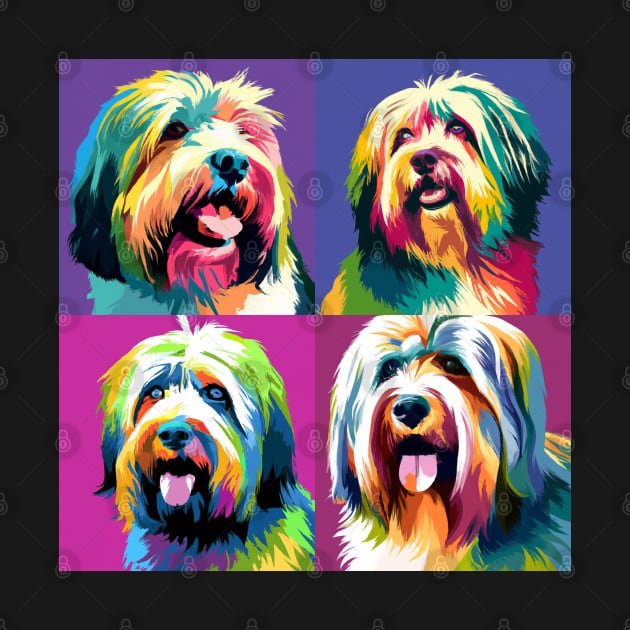 Tibetan Terrier Pop Art - Dog Lover Gifts by PawPopArt