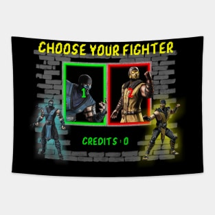 Choose your fighter Mortal Kombat Team Tapestry