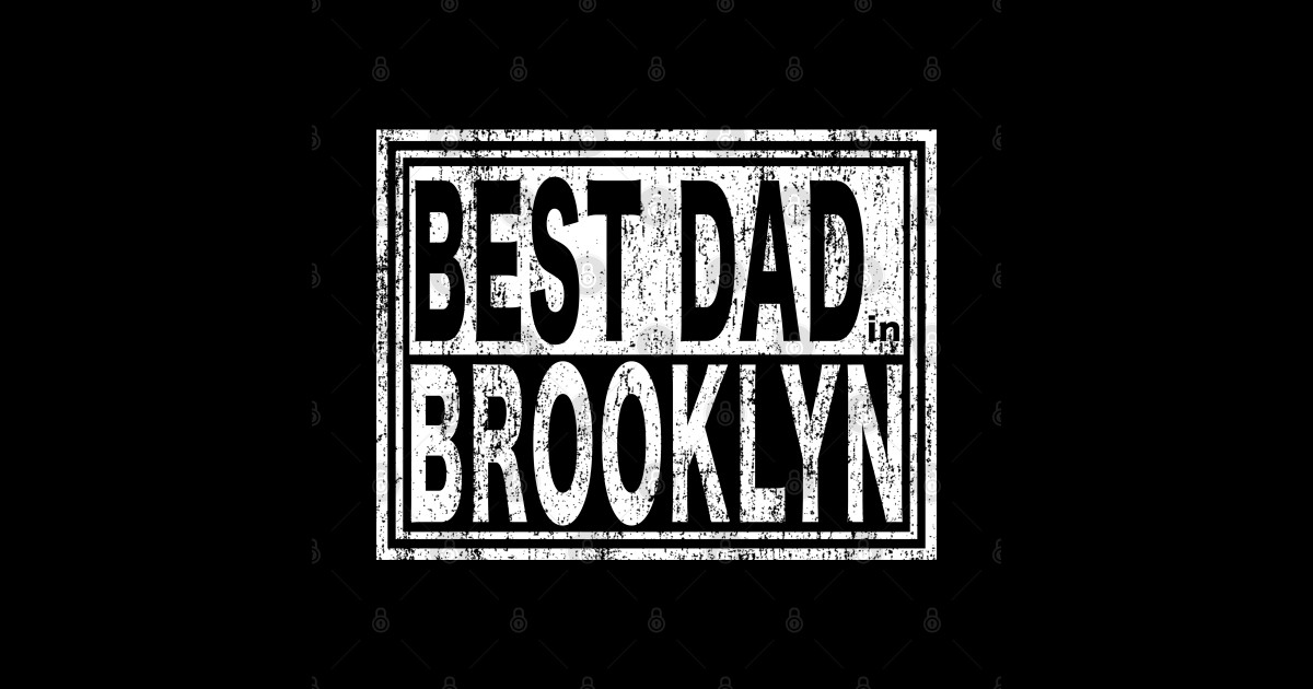 Best Dad in Brooklyn Vintage Father's Day Fathers Day Nyc Sticker