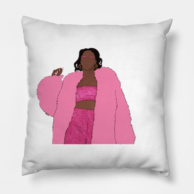 Ari Lennox Bussit Fan Art Pillow by tayelectronica