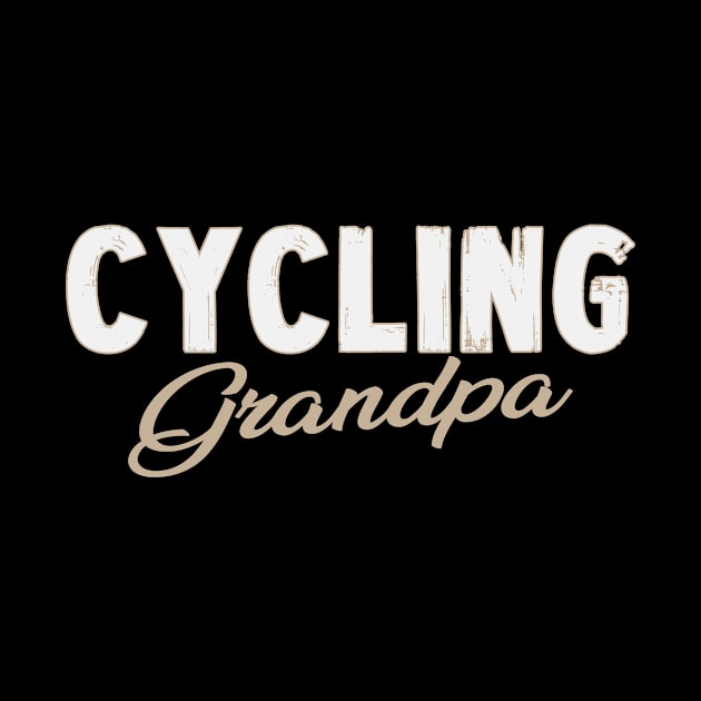 Cyclist Grandpa | Cycling Grandfather Bike Biking by DesignatedDesigner