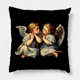 Angels - Renaissance Painting Vintage Putto Pillow