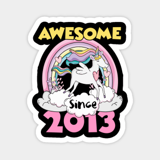 Cute Awesome Unicorn 2013 Funny Gift Pink Magnet