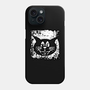 Happy Cat (Grunge) Phone Case