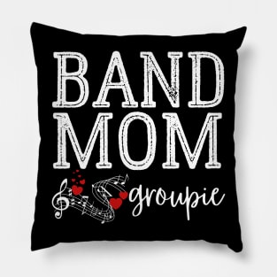 Marching Band Mom Groupie Musical Notes Pillow