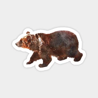 Watercolor Grizzly Bear Magnet