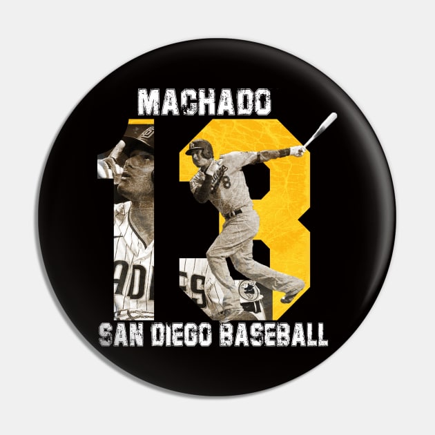 San Diego Padres-Machado Black Pin by Ecsa