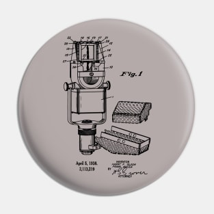 Vintage Microphone Invention Patent 1938 Pin