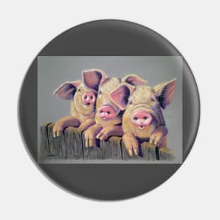 Three Little Pigs Pin