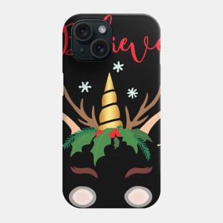 unicorn reindeer Phone Case