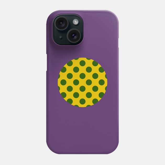 Lunares Verdes Fondo Amarillo Estilo Flamenco Phone Case by soniapascual