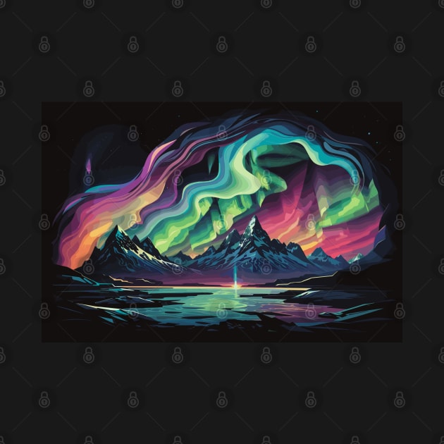 aurora borealis by vaporgraphic