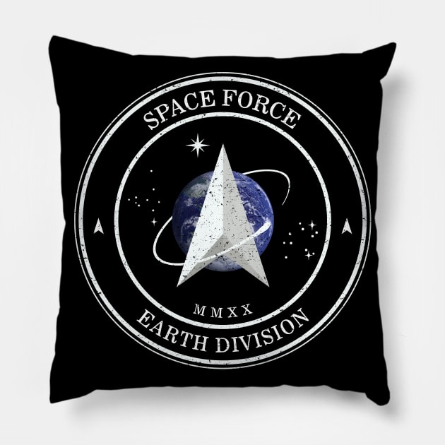 SPACE FORCE 2020 - EARTH (Worn) [CIA-TP] Pillow by CIA