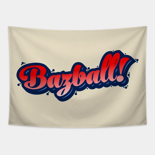 Bazball Cricket Tapestry by McNutt