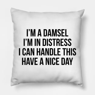 Damsel in Distress Pillow