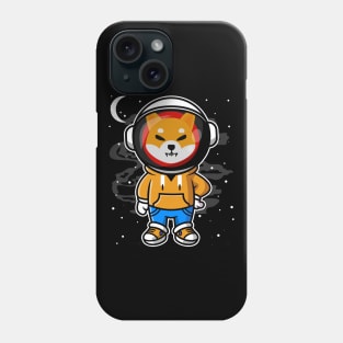 Hiphop Astronaut Shiba Inu Coin To The Moon Crypto Token Shib Army Cryptocurrency Wallet HODL Birthday Gift For Men Women Phone Case