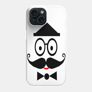 Gentleman with triangle shaped hat Phone Case