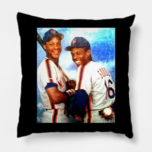 Darry l Strawberry and Dwight Gooden in New York Mets, 1983 Pillow