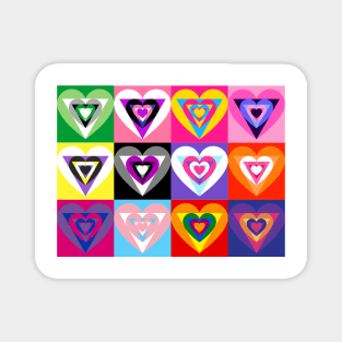 Pride hearts Magnet