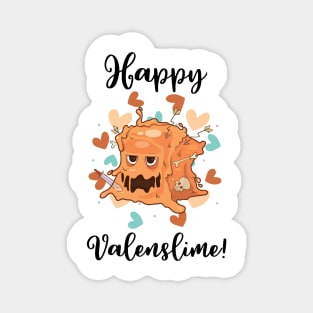 Happy Valenslime Roleplaying Video Game RPG Geek Couple Gift Magnet