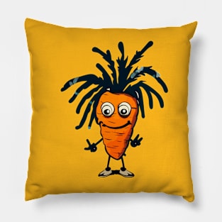 Cool funny Rasta carrot Pillow