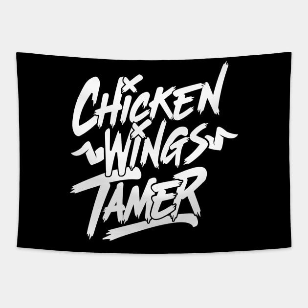 Chicken Wings Tamer Tapestry by LetsBeginDesigns