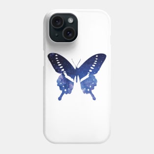 Blue Galaxy Butterfly Phone Case