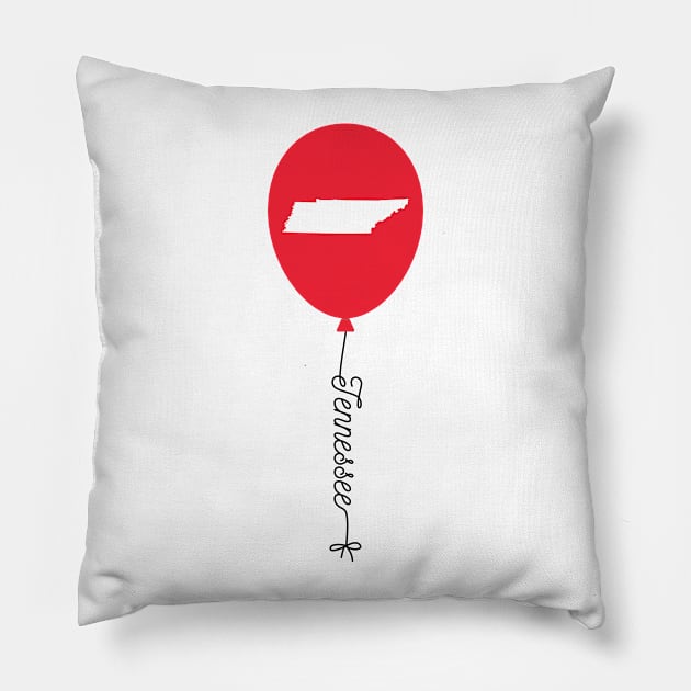 Tennessee State Balloon Pillow by InspiredQuotes