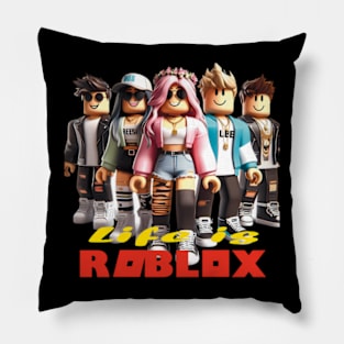 Life Is Roblox White Version Pillow