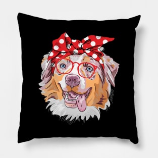 Australian Shepherd Bandana Pillow