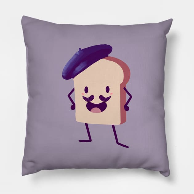 FRENCH TOAST Pillow by droidmonkey