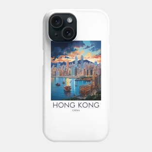 A Pop Art Travel Print of Hong Kong - China Phone Case