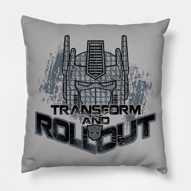 Transform and Roll Out Pillow by mikerozon