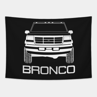 1992-1996 Ford Bronco Front, White Print Tapestry