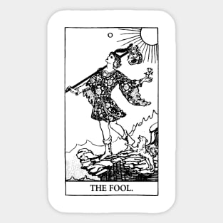 The Fool Tarot Card - Ghoulish Edition Sticker 