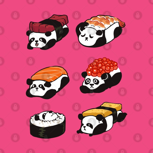 Sushi panda by huebucket