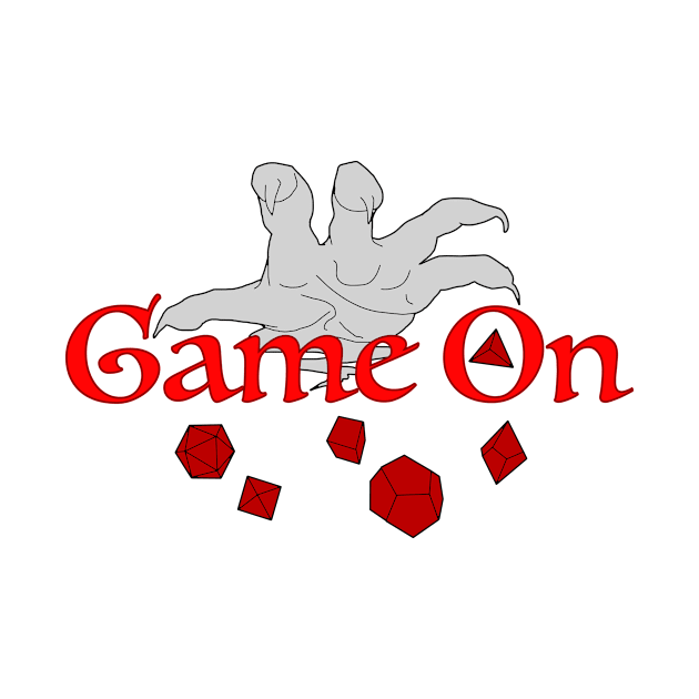 Game On Wizard Hand Rolling Dice by TealTurtle