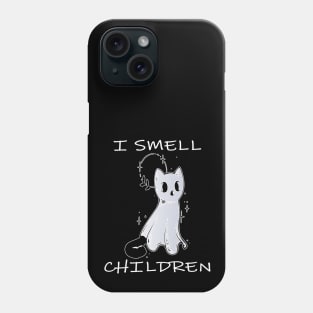 i smell children, funny cat Phone Case