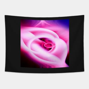 Colorful Wave Rose Tapestry