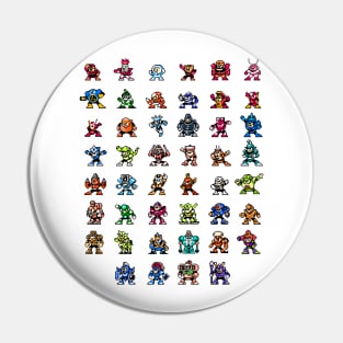 Mega-Man 1-6 Robot Masters Pin