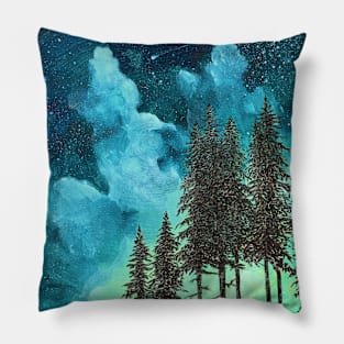 Rhapsody in Teal Pillow