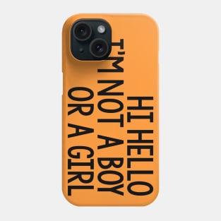 Love Is Love Quote Boy Girl - Orange Phone Case