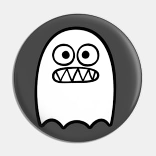 Concerned Ghost Pin