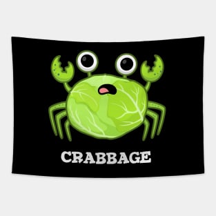 Crabbage Cute Cabbage Crab PUn Tapestry