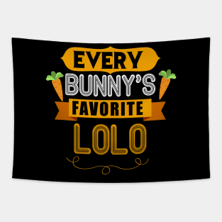 MENS EVERY BUNNYS FAVORITE LOLO SHIRT CUTE EASTER GIFT Tapestry