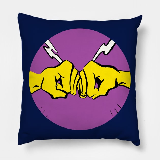 Amazing Fist Bump Pillow by captainhuzzah