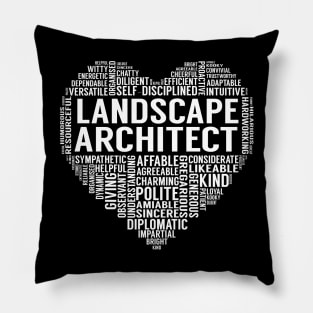 Landscape Architect Heart Pillow
