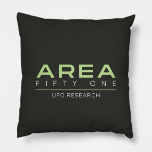 Area 51 Alien Ufo Research Pillow